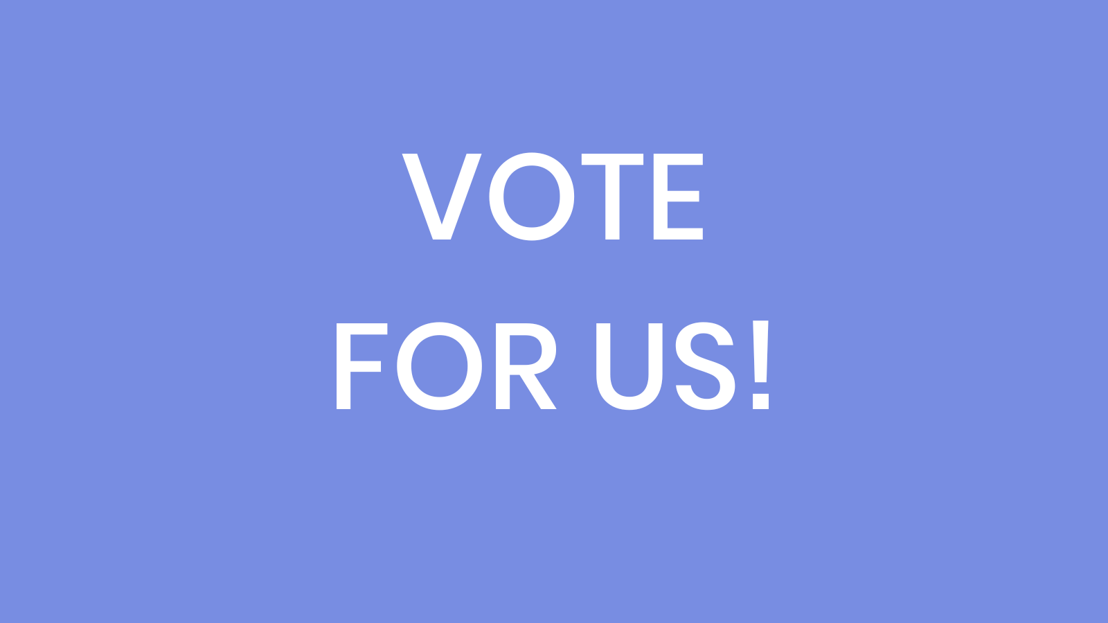 Vote for us to win £5,000 this week!