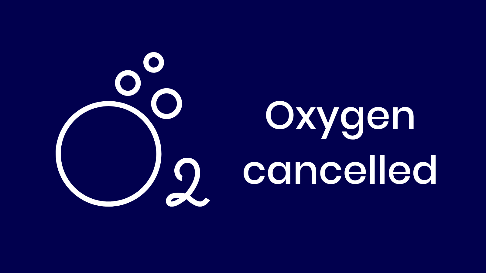 No oxygen on Monday 3 November