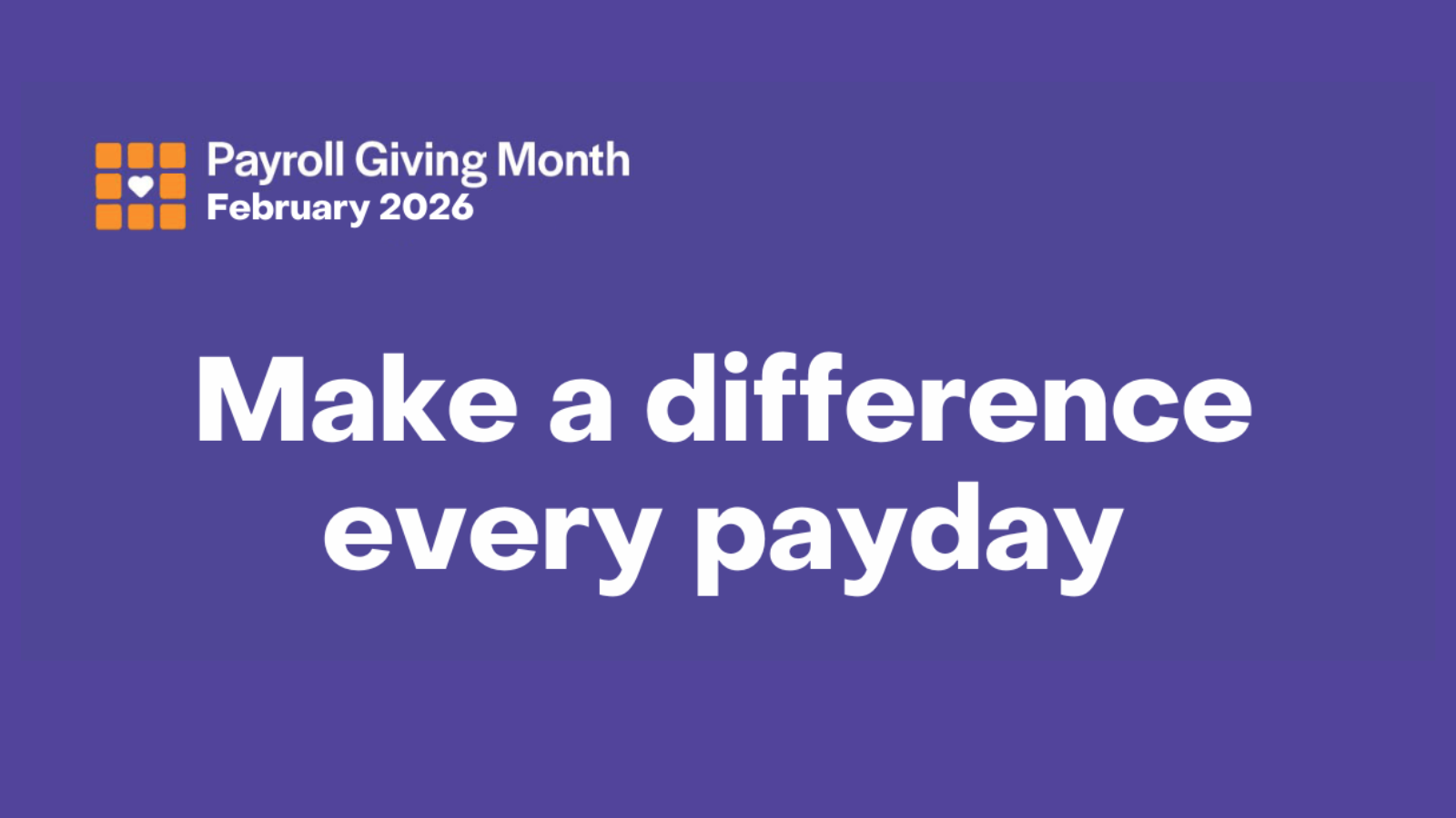 Could you donate through your payroll?